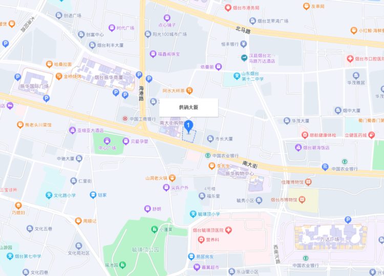 烟台市第一街的这栋供销大厦被拍卖了，以起拍价7360万元成交