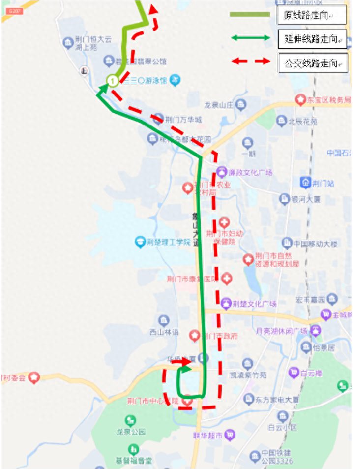 荆门这条公交线路将调整！新增多个站点！经常乘车的注意了