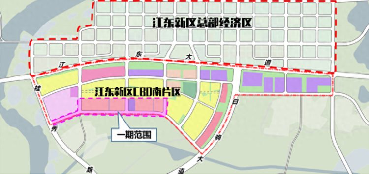 路网学校住宅安排！江东新区CBD南片区正在火热建设中