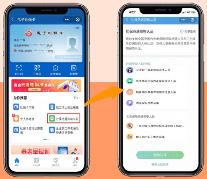电子社保卡办理社保待遇资格认证真方便！