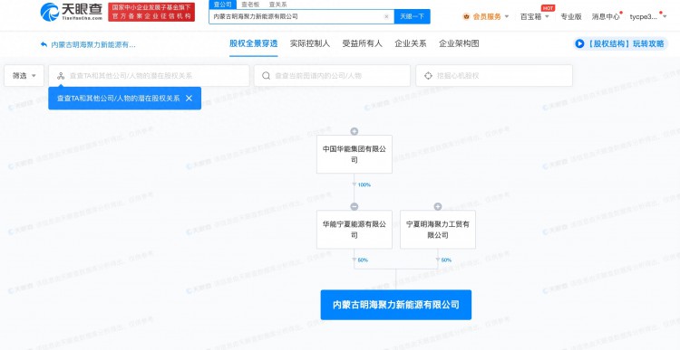 华能等在内蒙古成立新能源公司