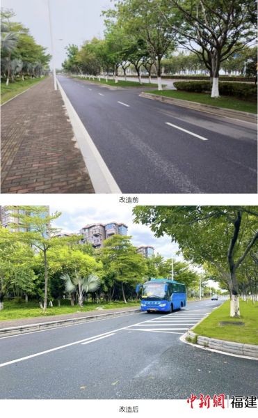 厦门岛内这个路口完成微改造