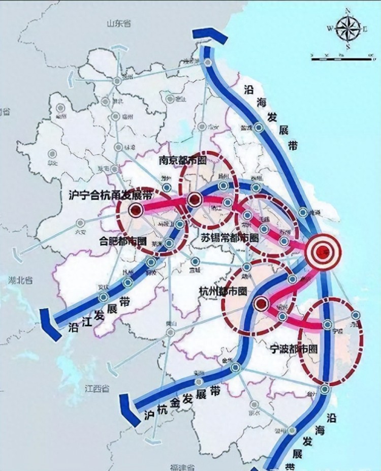 江苏经济未来规划设想：以南京南通为中心重点建设淮安泰州