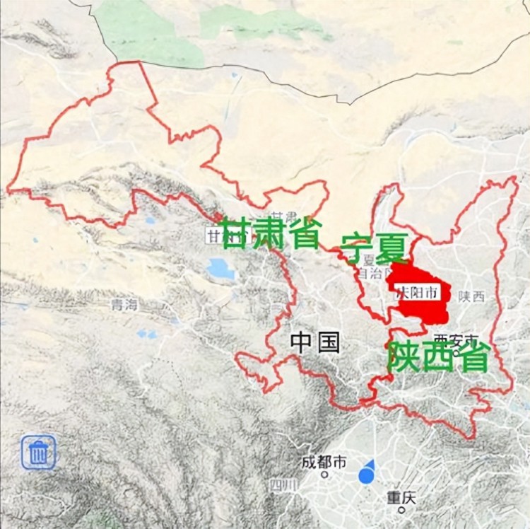 西北区划构想甘肃拆分三地陕西合并庆阳宁夏向北拓展