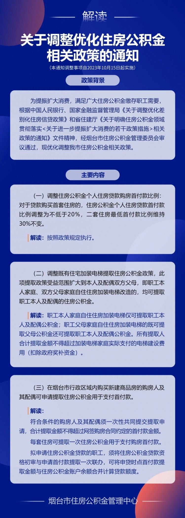 关于调整优化住房公积金相关政策的通知