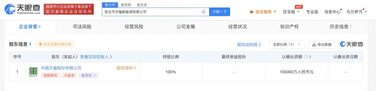 中国天楹10亿在绥化成立新公司