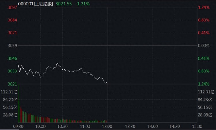 沪指跌1.21%创年内新低百花医药触及跌停