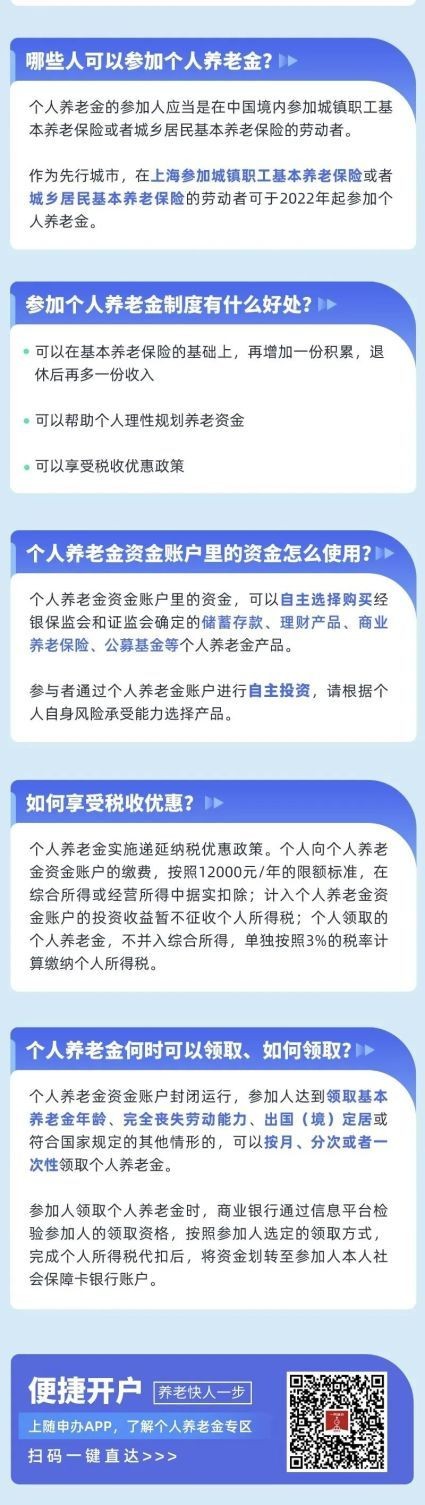 个人养老金专区上线随申办来看图解→