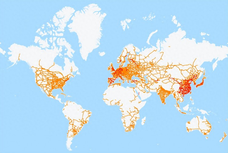 中国及全球铁路地图最新！