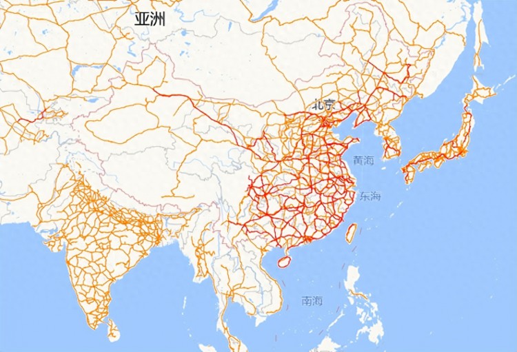 中国及全球铁路地图最新！