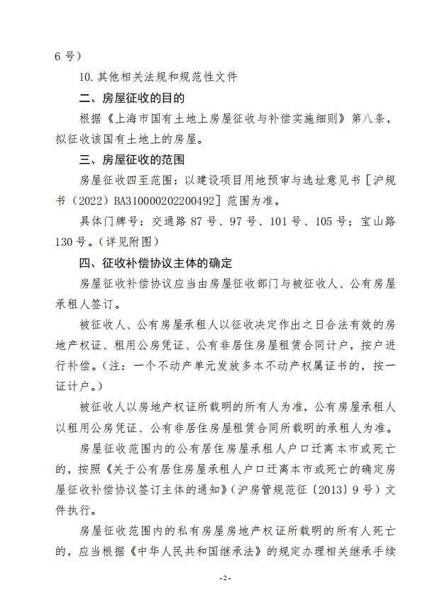 静安区这个项目房屋征收与补偿方案正式出炉！