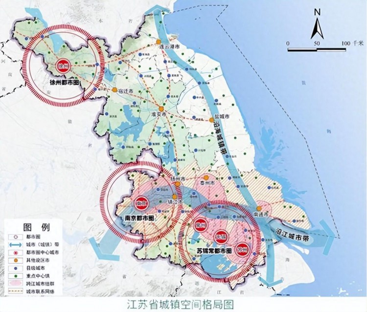 江苏省行政区域调整构思：江阴升地级市靖江张家港合并入江阴