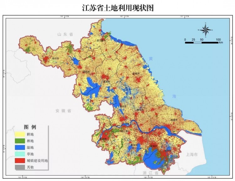 江苏省行政区域调整构思：江阴升地级市靖江张家港合并入江阴